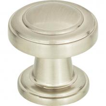 Atlas 313-BRN - Bronte Knob 1 1/8 Inch Brushed Nickel