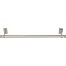 Atlas LGTB24-BRN - Legacy Bath Towel Bar 24 Inch Single Brushed Nickel