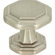 Atlas 319-BRN - Dickinson Octagon Knob 1 1/4 Inch Brushed Nickel