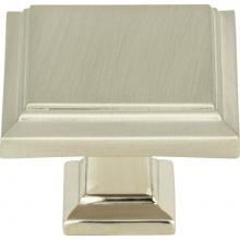 Atlas 289-BRN - Sutton Place Square Knob 1 1/4 Inch Brushed Nickel