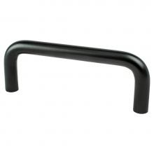 Berenson 6129-2055-P - Advantage Wire Pulls 3 inch CC Matte Black Steel Pull