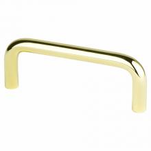 Berenson 6153-203-P - Zurich 3in Polished Brass Pull