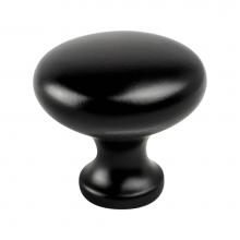 Berenson 9132-1055-P - Traditional Advantage Four Matte Black Mushroom Knob