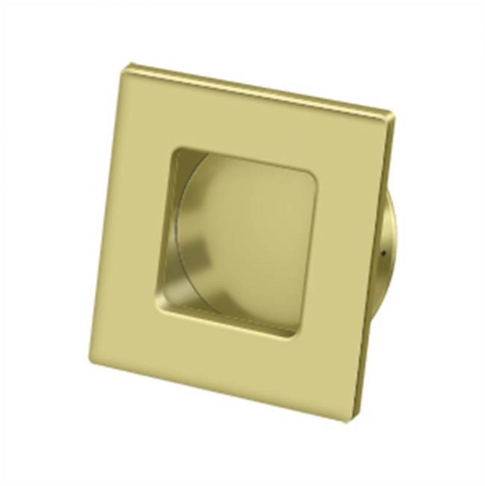 Flush Pull, Square, HD, 2-3/4&apos;&apos; x 2-3/4&apos;&apos;, Solid Brass