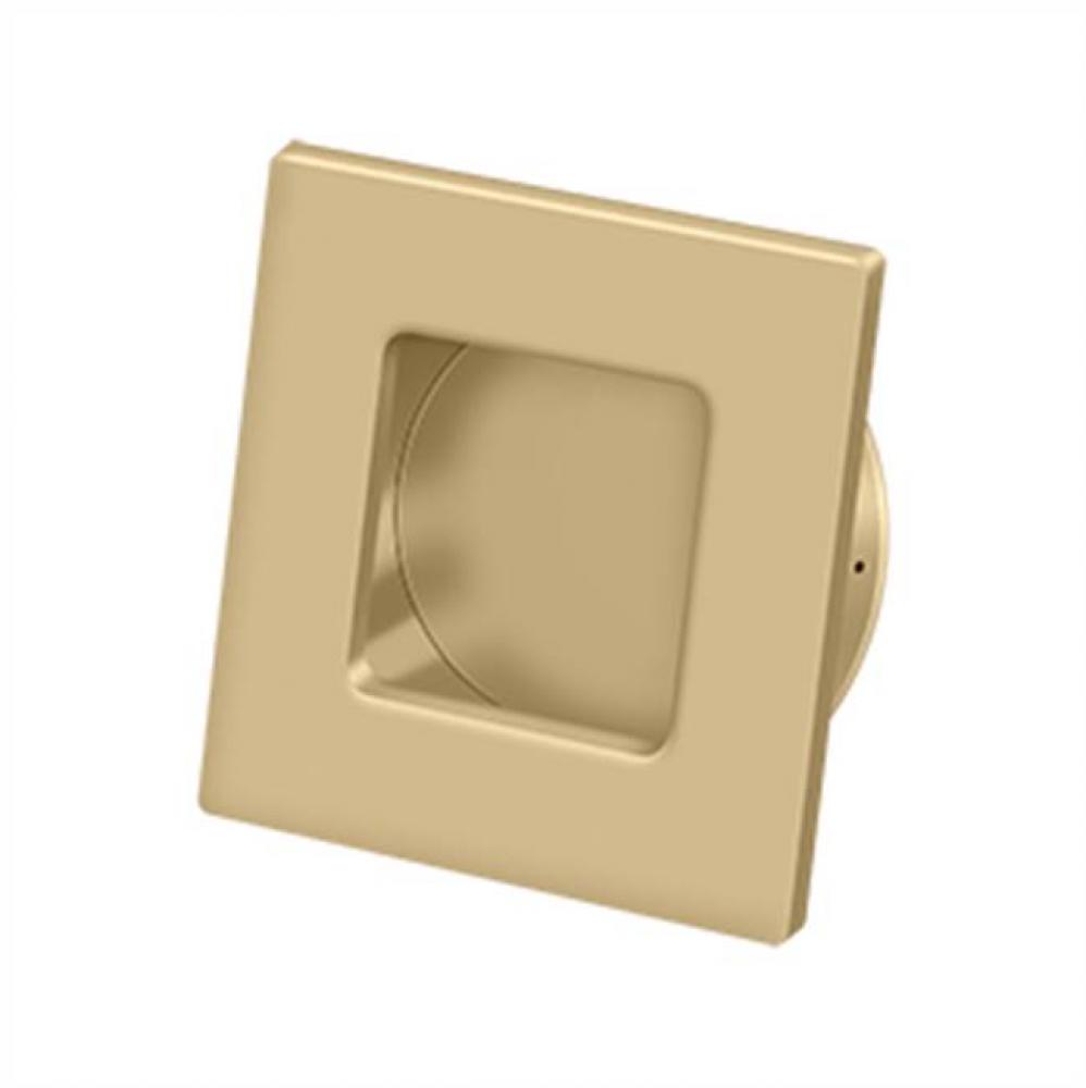 Flush Pull, Square, HD, 2-3/4&apos;&apos; x 2-3/4&apos;&apos;, Solid Brass