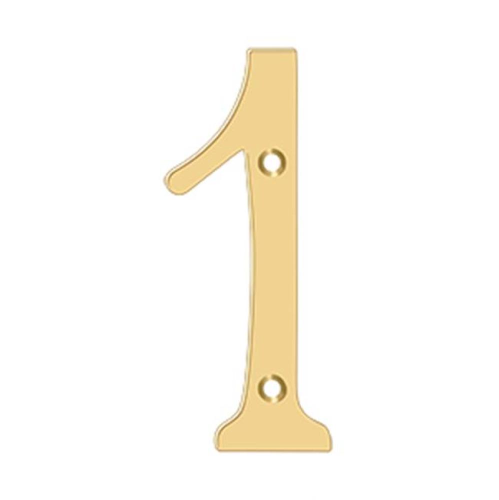 6&apos;&apos; Numbers, Solid Brass