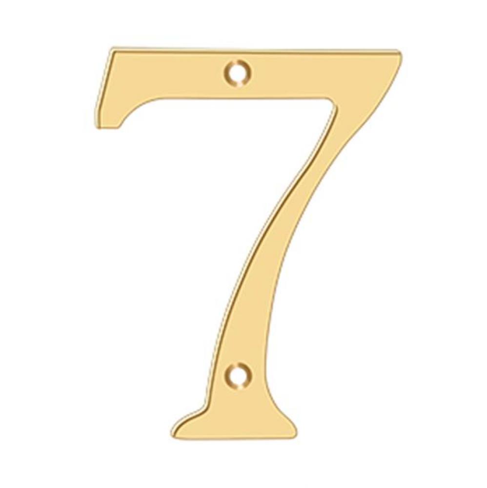 6&apos;&apos; Numbers, Solid Brass