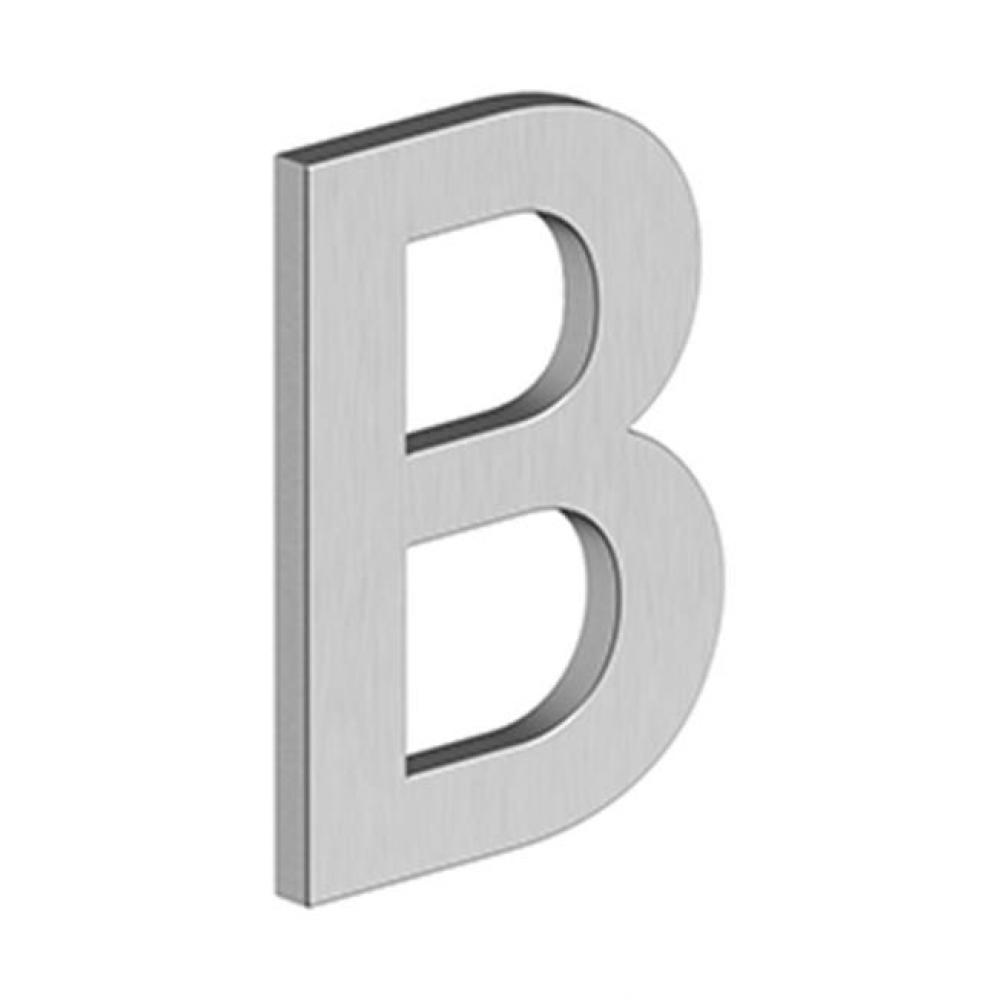 4&apos;&apos; LETTER B, B SERIES WITH RISERS, STAINLESS STEEL