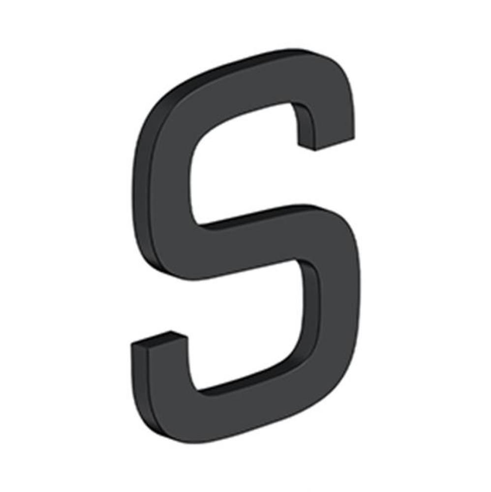 4&apos;&apos; LETTER S, E SERIES WITH RISERS, STAINLESS STEEL