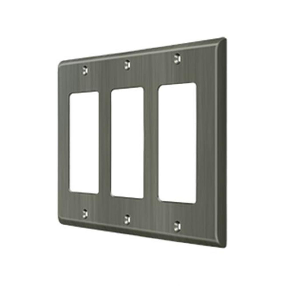 Switch Plate, Triple Rocker