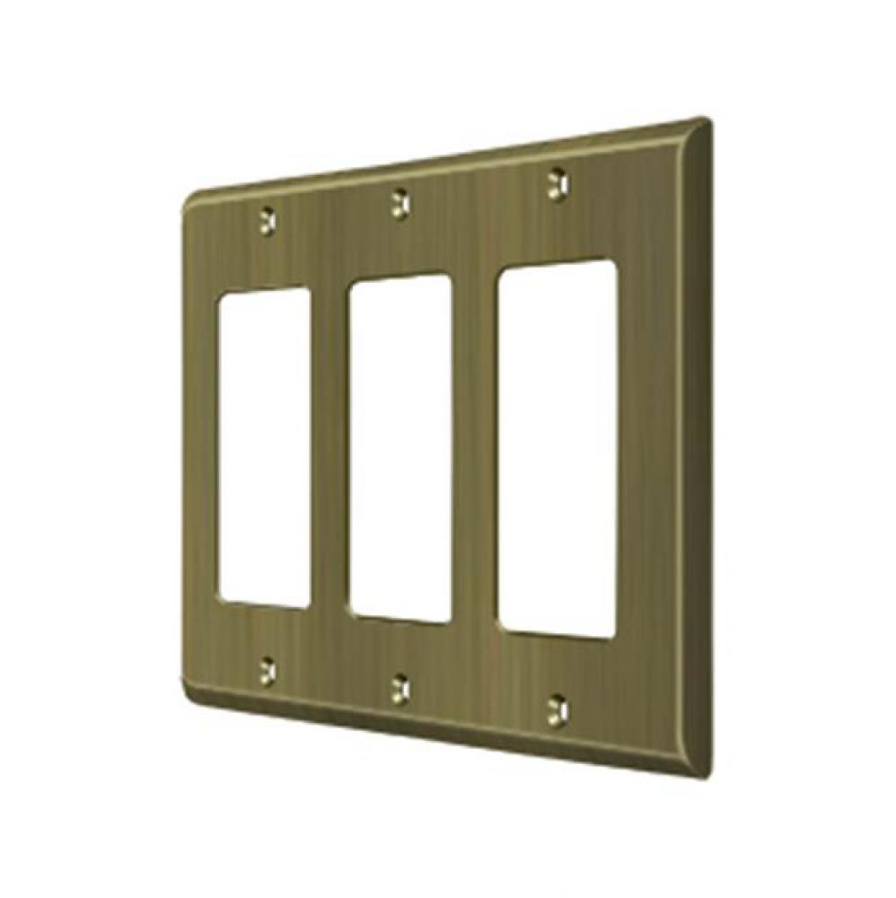 Switch Plate, Triple Rocker