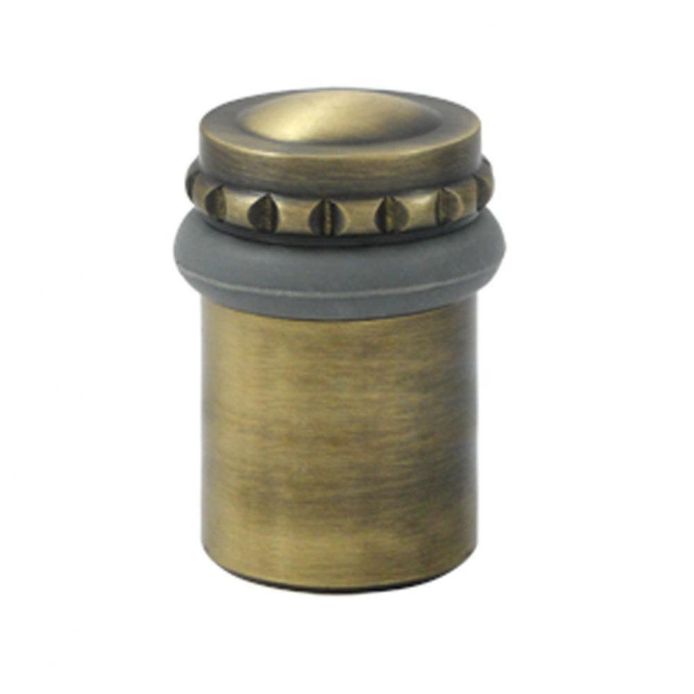 Round Universal Floor Bumper Pattern Cap 2-1/8&apos;&apos;, Solid Brass