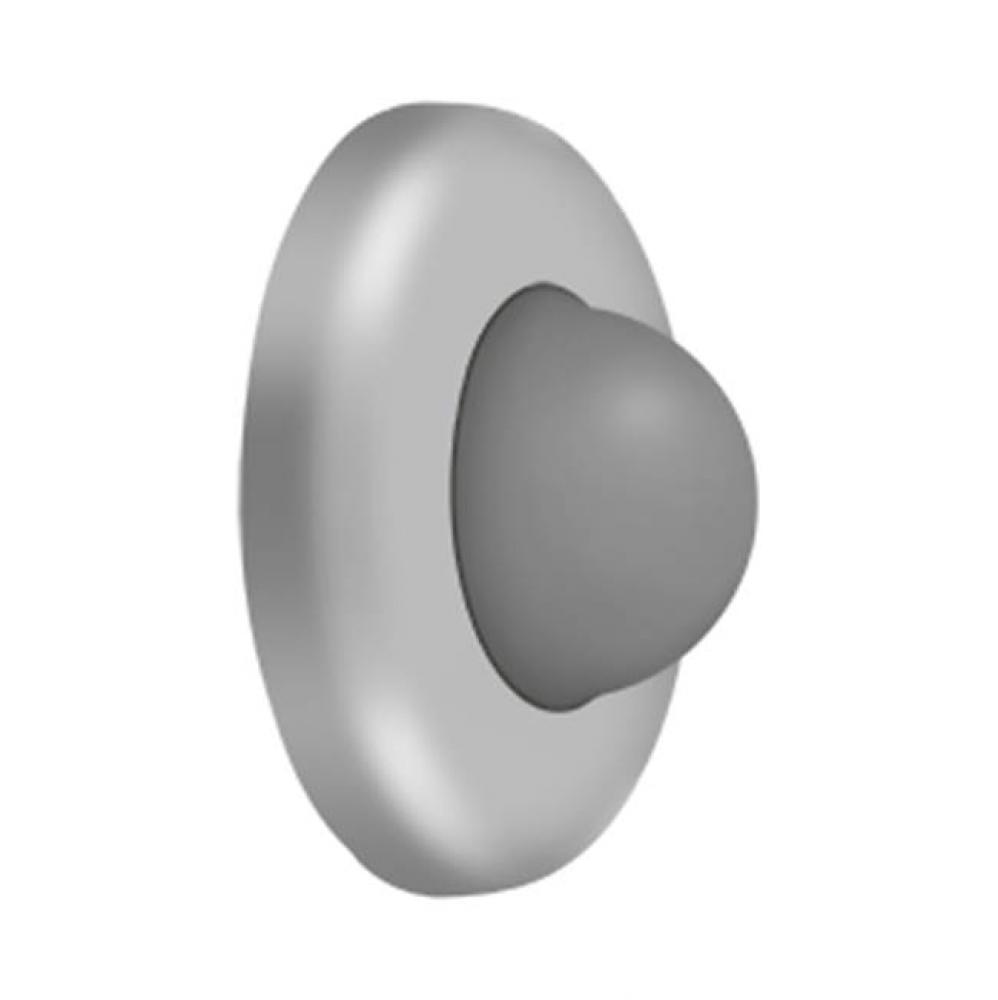 Wall Mount Convex Flush Bumper, 2-1/2&apos;&apos; Diam.