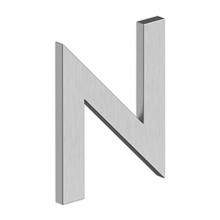 Deltana RNB-NU32D - 4'' LETTER N, B SERIES WITH RISERS, STAINLESS STEEL