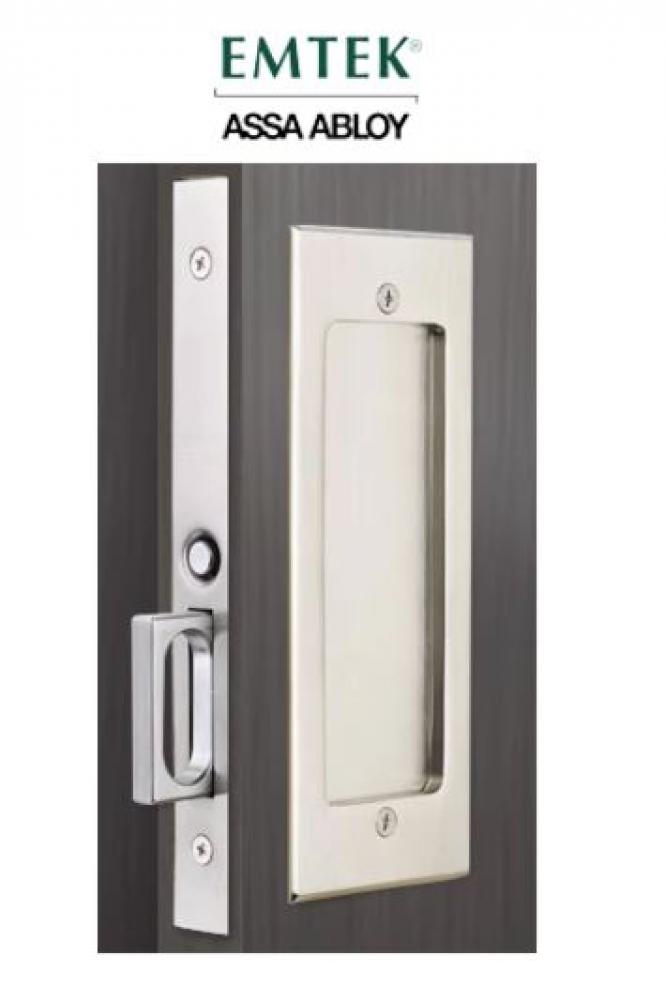 Passage, Modern Rectangular Pocket Door Mortise Lock, US26