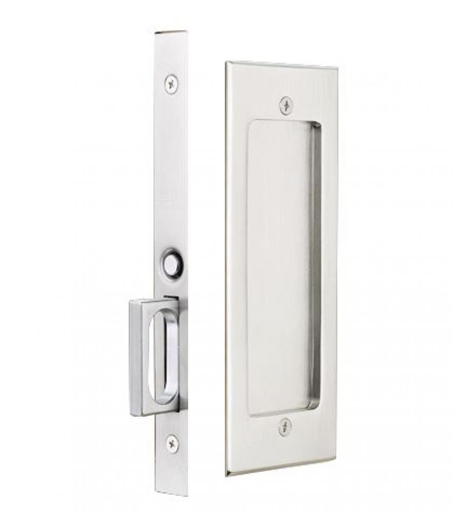 Dummy, Modern Rectangular Pocket Door Mortise Lock, US26