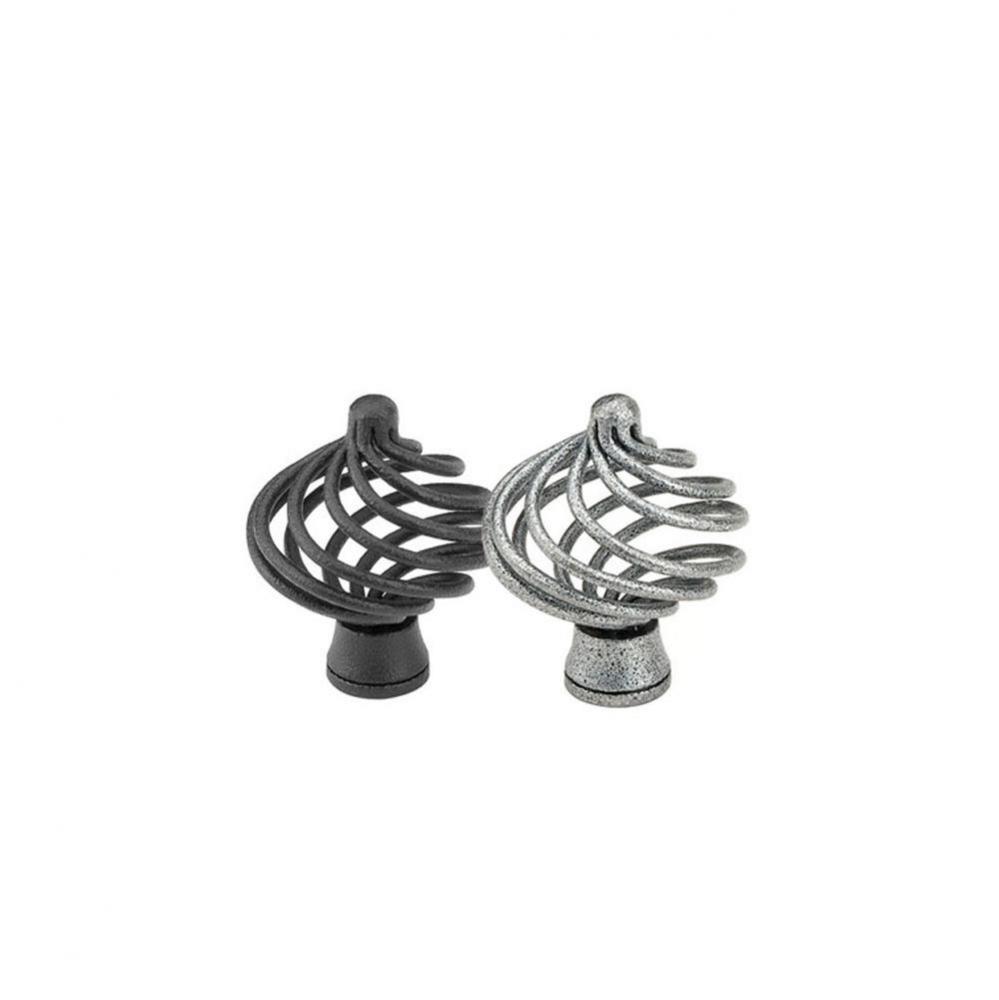 Wrought Steel Flanders Wardrobe Knob, 2&apos;&apos;, FBS