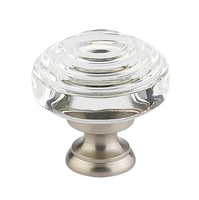 Deco Crystal Knob, Cabinet, 1-1/4&apos;&apos;, US26