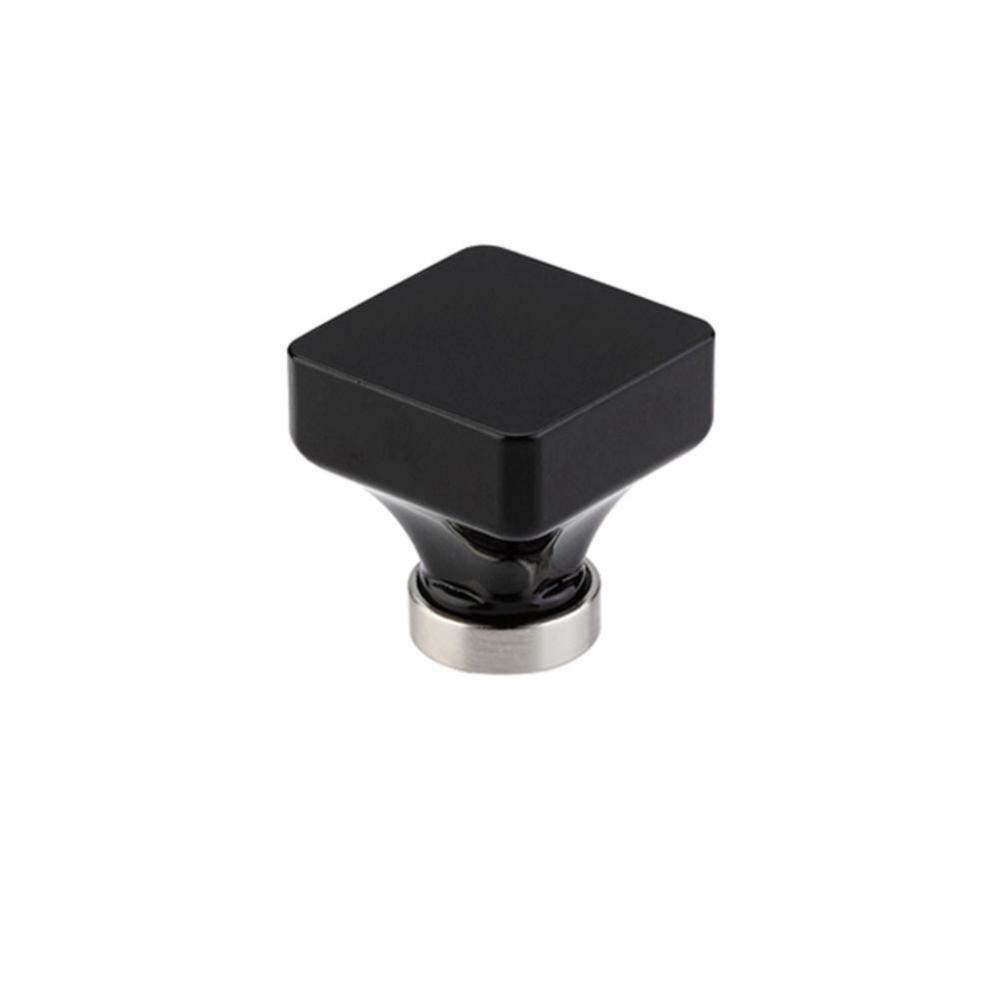 Lido Wardrobe Knob, Black, 1-5/8&apos;&apos;, US10B