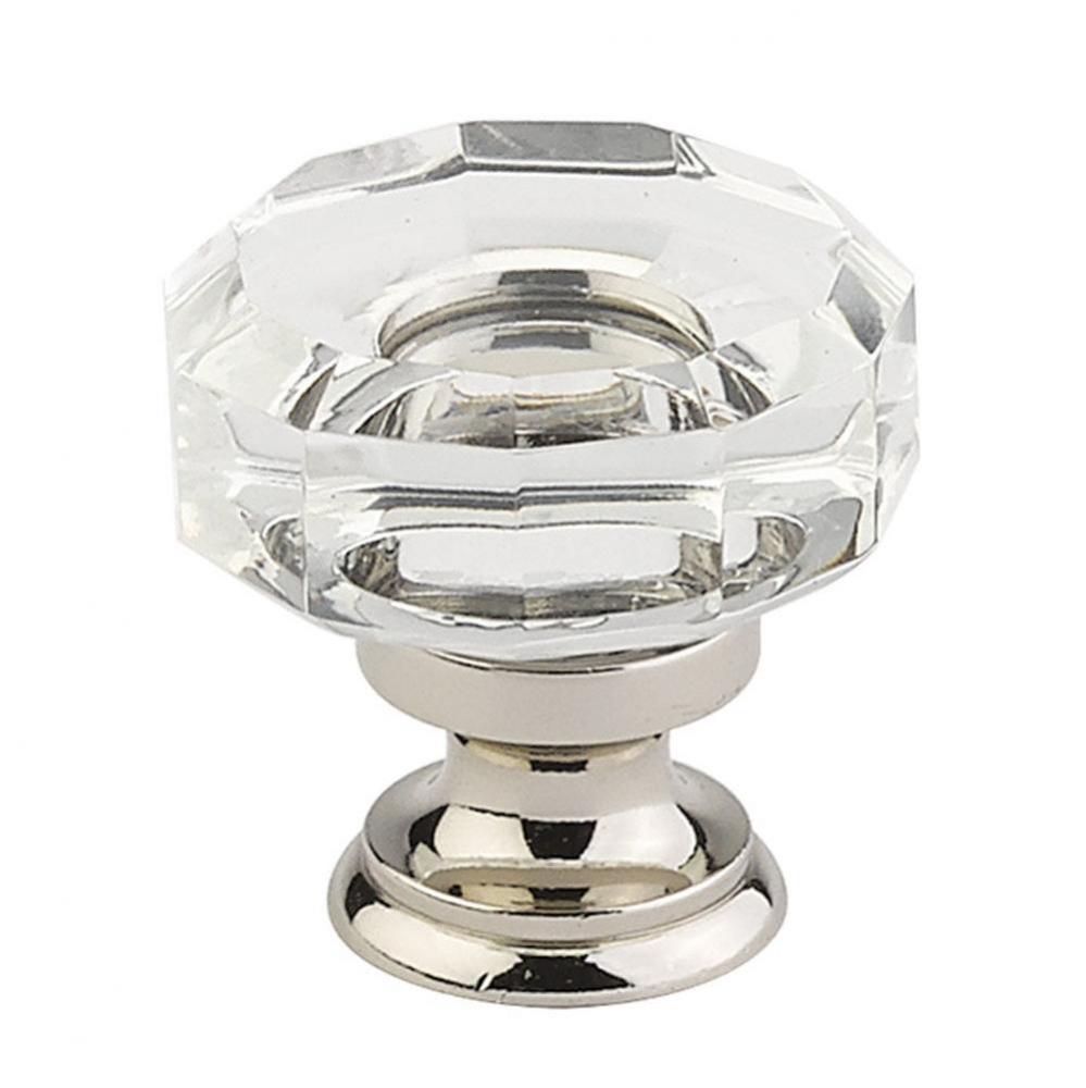 Lowell Crystal Knob, Cabinet, 1-3/8&apos;&apos;, US26