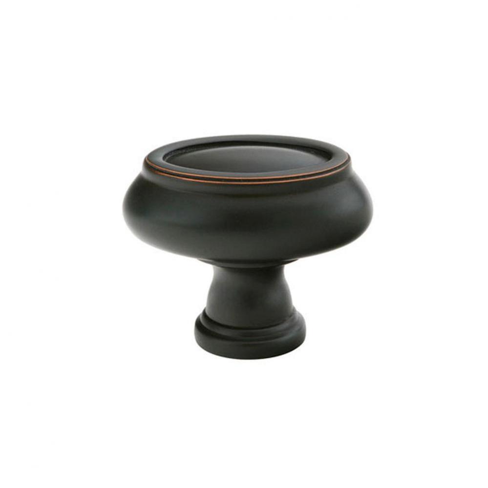 Geometric Oval, Cabinet Knob, 1-1/4&apos;&apos;, US10B