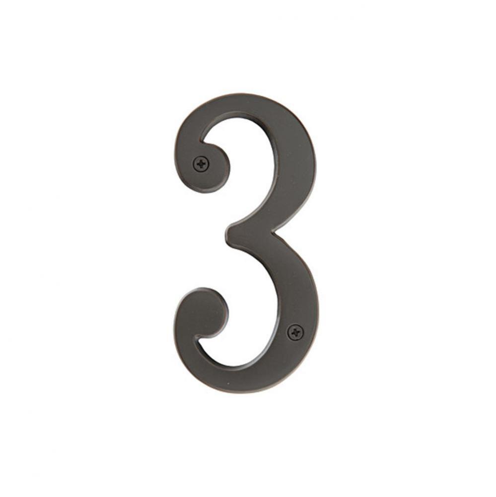 House Number Digit &apos;&apos;3&apos;&apos; 5-1/2&apos;&apos;, US10B