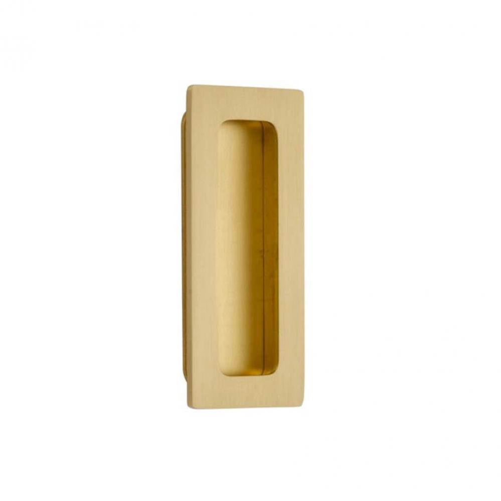 Brass Modern Rectangular Flush Pull 4&apos;&apos;, US4