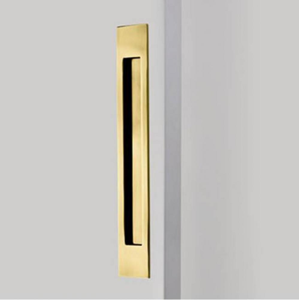 Brass Modern Rectangular Flush Pull 14&apos;&apos;, US7