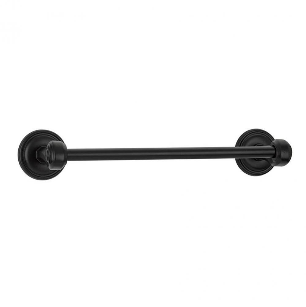 Tuscany Bronze Sgl Towel Bar, No.15 Rosette, 12&apos;&apos;, MB