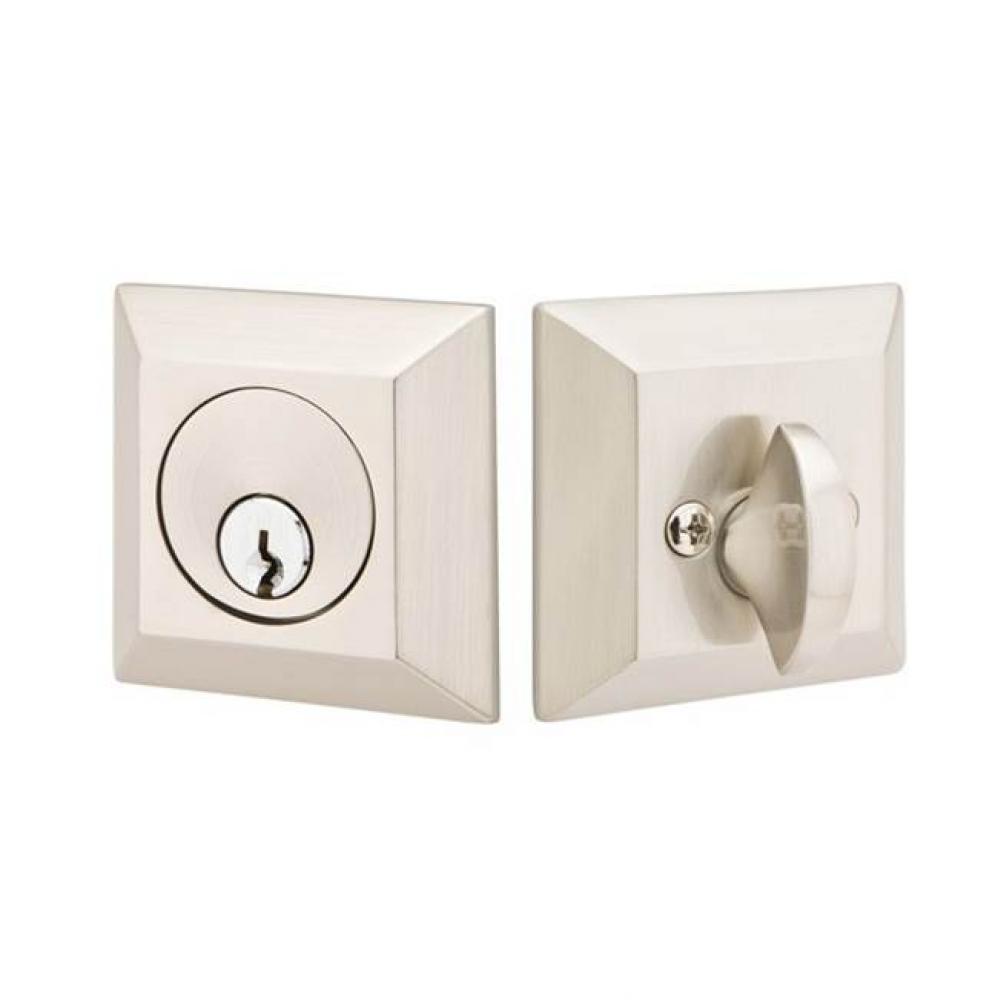 Brass Quincy Rose Deadbolt, Sgl, US4