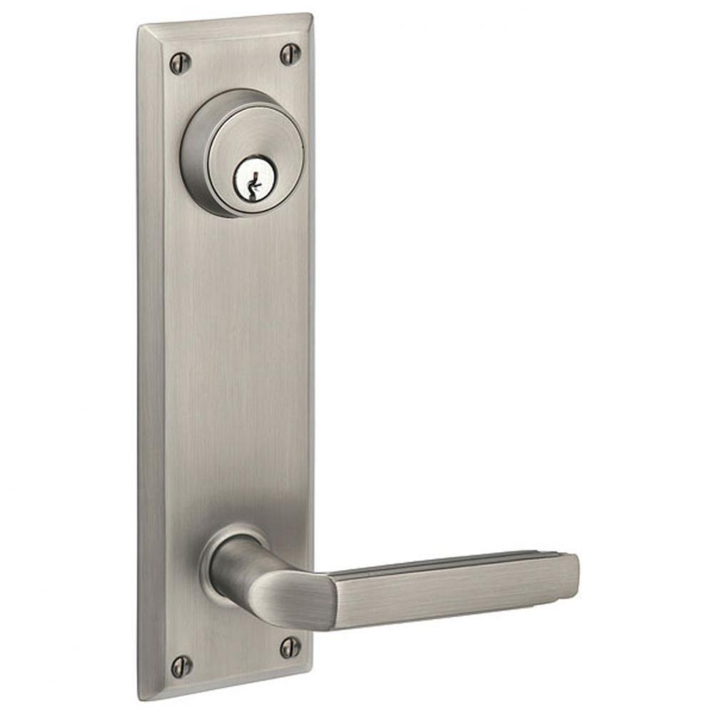 Passage Single Keyed, Sideplate Locksets Quincy 5-1/2&apos;&apos; Center to Center Keyed, Old Town