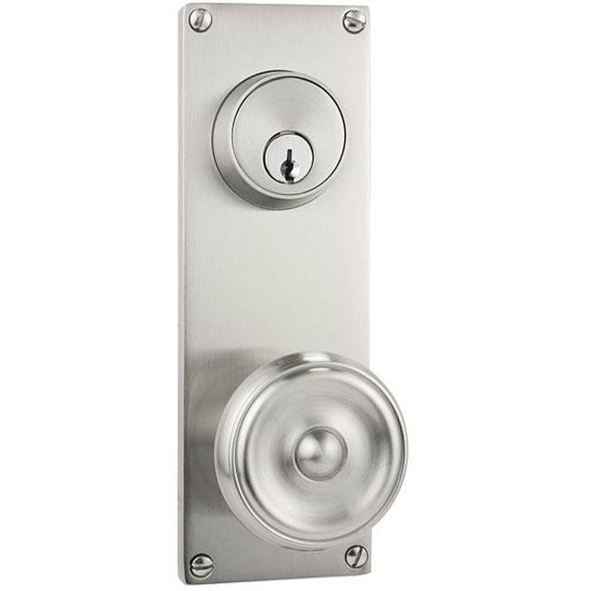 Dummy Pair Keyed, Sideplate Locksets Modern 3-5/8&apos;&apos; Center to Center Keyed, Hampton Knob