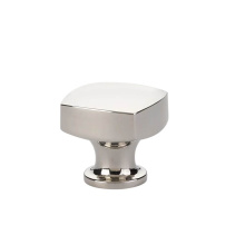 Emtek 86450US14 - Freestone Knob, Cabinet, 1-1/4'', US14