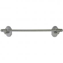 Emtek 250211FB - Stl Towel Bar, Rose 1, 18'', FB