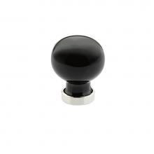 Emtek 86534US10B - Bristol Cabinet Knob, Black, 1-1/4'', US10B