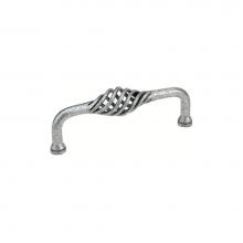 Emtek 76025FB - Wrought Steel Lafayette Pull, 3'' C-C, FBS