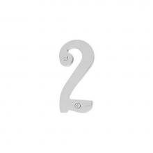 Emtek 2822FB - House Number Digit ''2'', 6'', FB