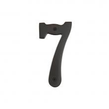 Emtek 2827FB - House Number Digit ''7'', 6'', FB