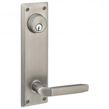 Emtek 8980AGLHUS10B - Passage Single Keyed, Sideplate Locksets Quincy 5-1/2'' Center to Center Keyed, Argos Le