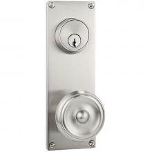 Emtek 8212OCTUS10B - Passage Double Keyed, Sideplate Locksets Modern 3-5/8'' Center to Center Keyed, Octagon