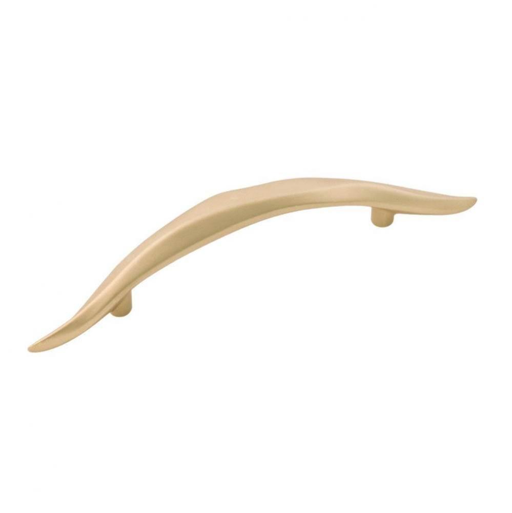 Willow Collection Pull 96mm C/C Flat Ultra Brass Finish