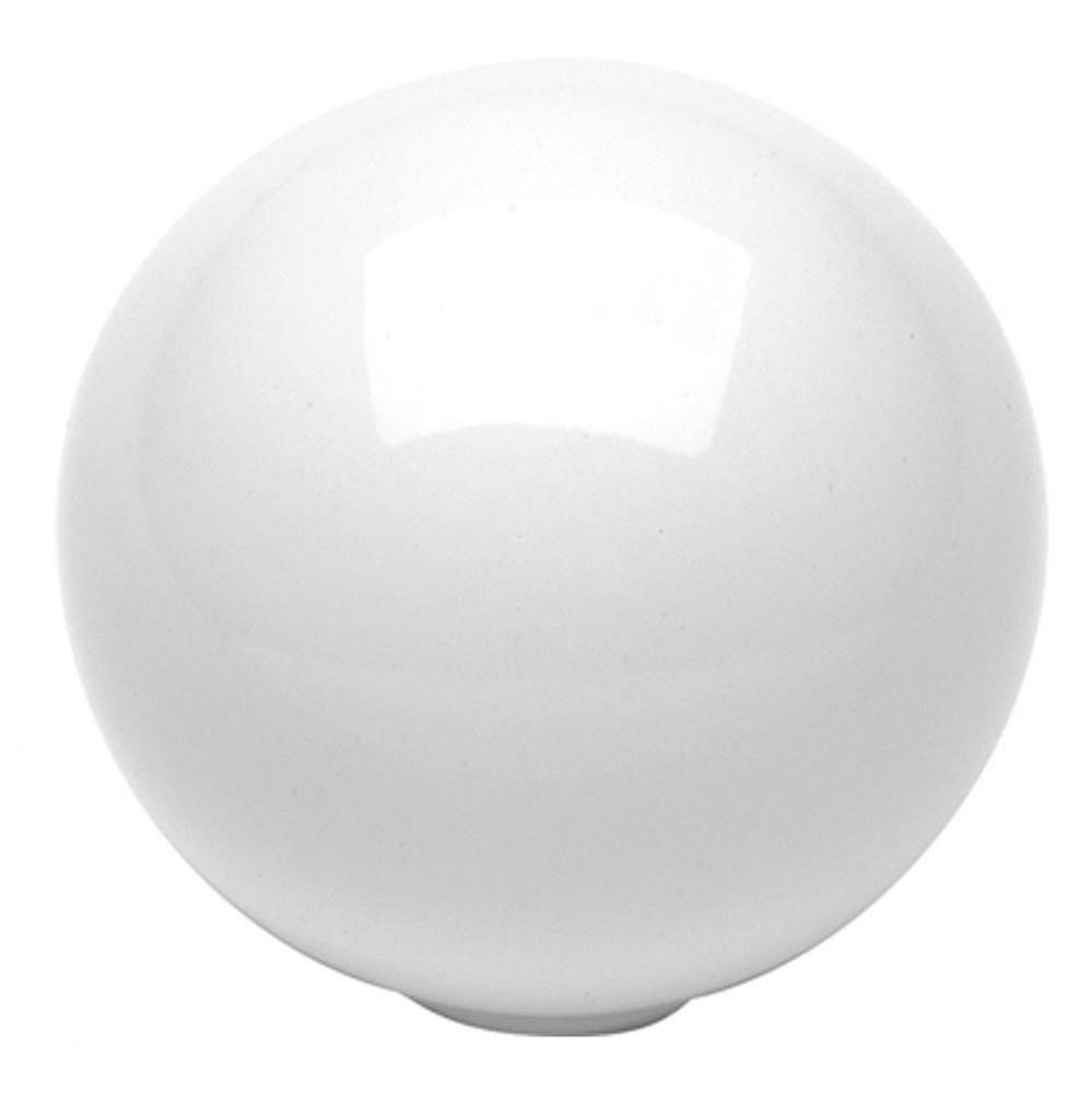 Conquest Collection Knob 1-1/4&apos;&apos; Diameter White Finish