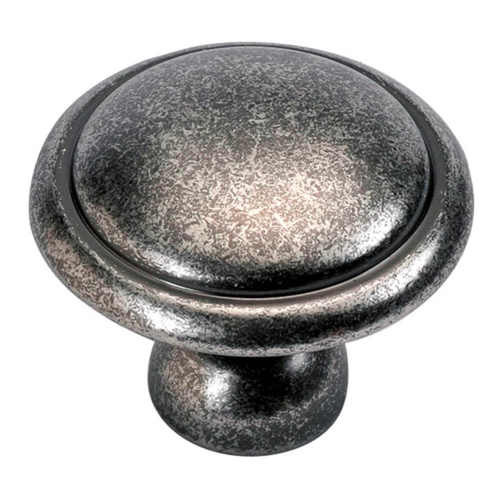 1-3/8 In. Conquest Black Nickel Vibed Cabinet Knob