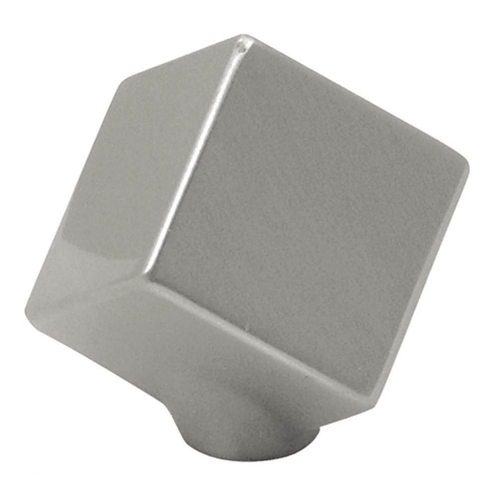 1-1/2 In. Euro-Contemporary Satin Nickel Cabinet Knob