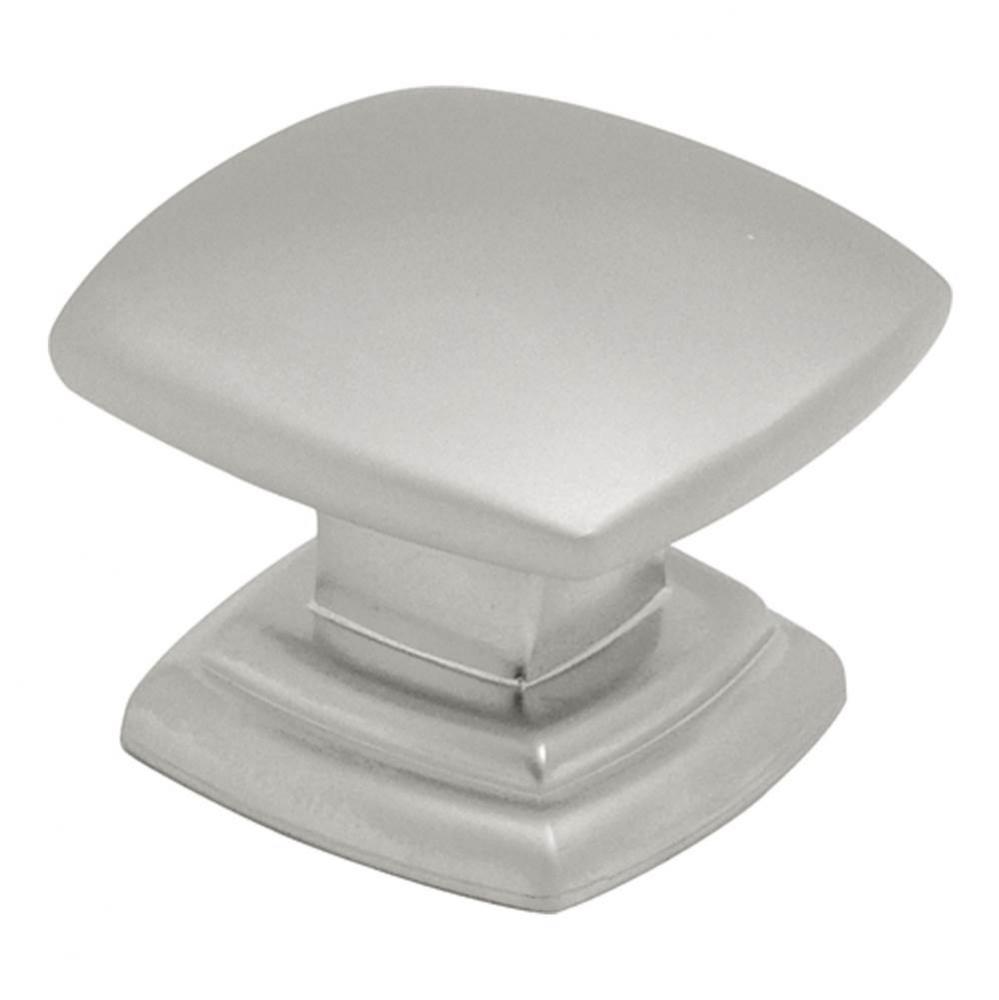 1-1/2 In. Euro-Contemporary Pearl Nickel Cabinet Knob