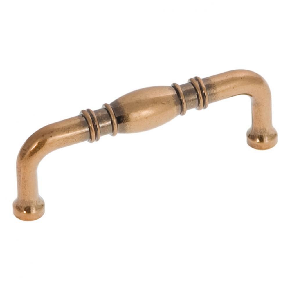 3 In. Williamsburg Antique Rose Gold Cabinet Pull