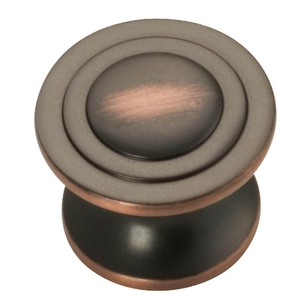 Deco Collection Knob 1-1/4&apos;&apos; Diameter Oil-Rubbed Bronze Highlighted Finish