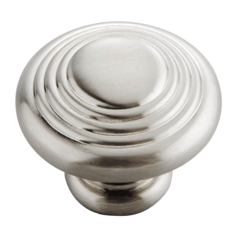 Deco Collection Knob 1-1/4&apos;&apos; Diameter Satin Nickel Finish