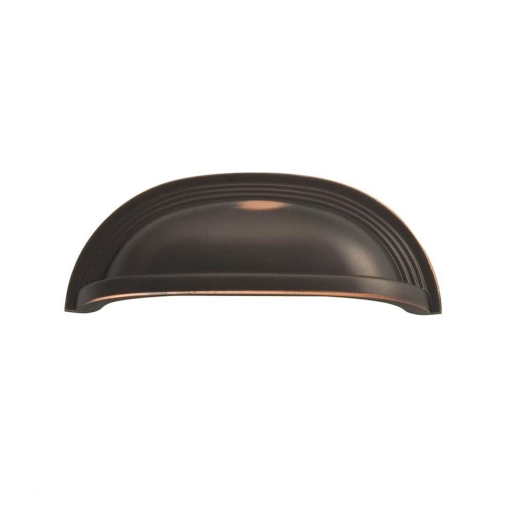 Deco Collection Cup Pull 96mm C/C Oil-Rubbed Bronze Highlighted Finish