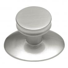 Hickory Hardware K65-SN - Knob with Backplate 1 Inch Diameter